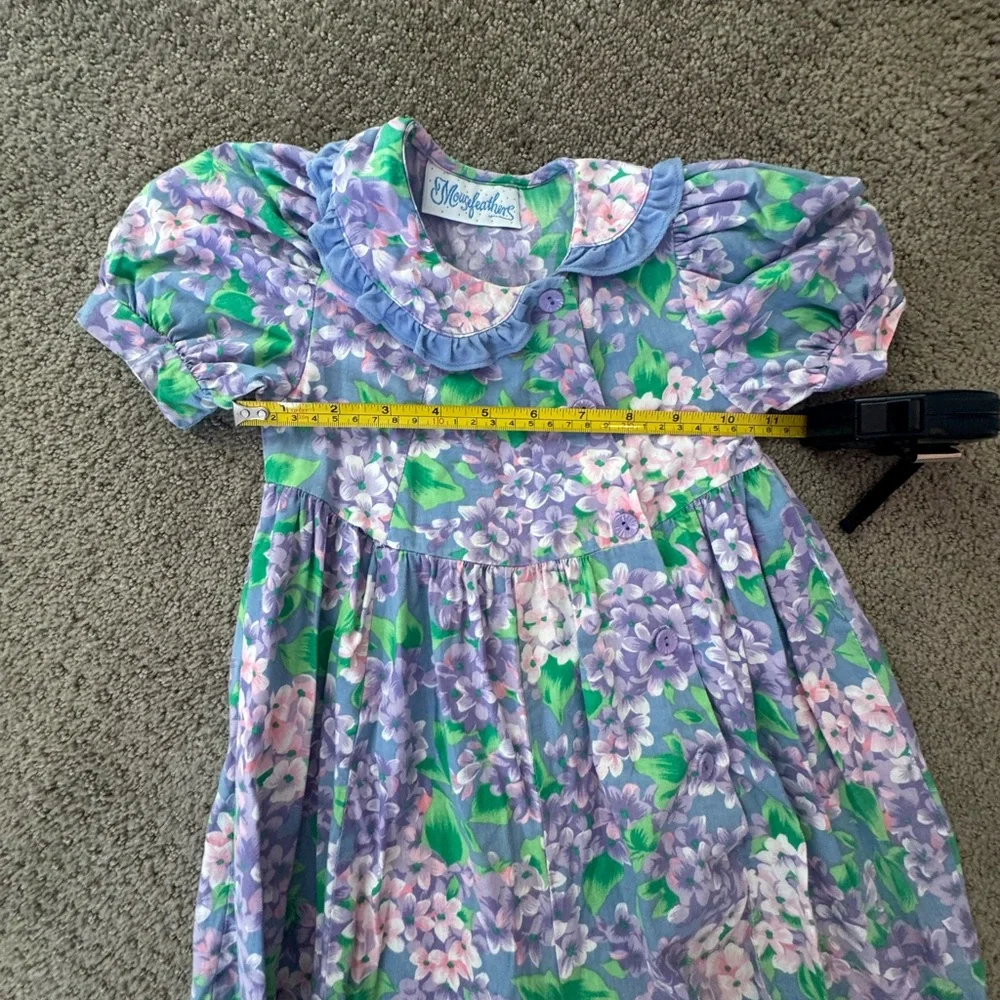 Vintage Mousefeathers 2T Pastel Floral Toddler Romper Spring One Piece Outfit